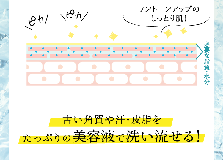 ワントーンアップのしっとり肌!
